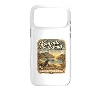Custodia per iPhone 17 Pro Max Komodo Dragon Beach Retro Indonesia Viaggio