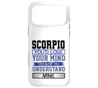 Custodia per iPhone 17 Pro Max L"umorismo di compleanno perde la mente per capire il mio Scorpione Compleanno