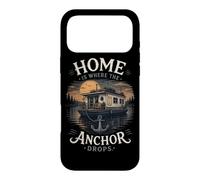 Custodia per iPhone 17 Pro Max La casa è dove l'ancora cade Houseboat Lake Life