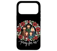 Custodia per iPhone 17 Pro Max La corona dei santi cristiani cattolici prega per noi la fede