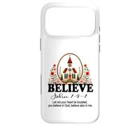 Custodia per iPhone 17 Pro Max La fede cristiana crede in Cristo Bella chiesa floreale