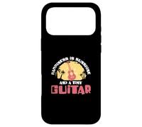 Custodia per iPhone 17 Pro Max La felicità è il sole e una piccola chitarra divertente suonatore di ukulele