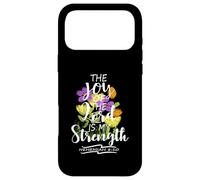 Custodia per iPhone 17 Pro Max La gioia del Signore è la mia forza Scrittura floreale