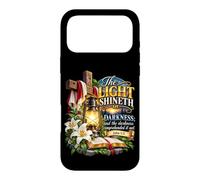 Custodia per iPhone 17 Pro Max La luce risplende nelle tenebre Giovanni 1 5 Scrittura
