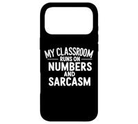 Custodia per iPhone 17 Pro Max La mia classe corre su numeri e sarcasmo Insegnante divertente
