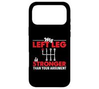 Custodia per iPhone 17 Pro Max La mia gamba sinistra è più forte della tua auto a cambio manuale argomento