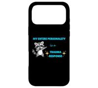 Custodia per iPhone 17 Pro Max La mia intera personalità è una risposta al trauma Cute Raccoon