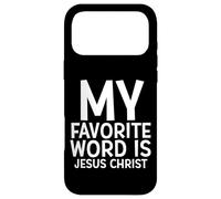 Custodia per iPhone 17 Pro Max La mia parola preferita è Gesù Cristo Christian Christmas Joy