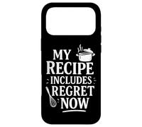 Custodia per iPhone 17 Pro Max La mia ricetta include una citazione divertente di cucina di rimpianto ora