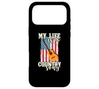 Custodia per iPhone 17 Pro Max La mia vita è una canzone country USA America Cowboys