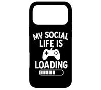 Custodia per iPhone 17 Pro Max La mia vita sociale sta caricando citazioni divertenti per i giocatori