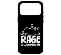 Custodia per iPhone 17 Pro Max La rabbia mi consuma un divertente meme sciocco con il gatto che sta fissando