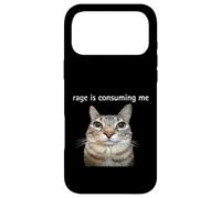 Custodia per iPhone 17 Pro Max La rabbia mi sta consumando sciocco che fissa il meme del gatto