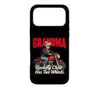 Custodia per iPhone 17 Pro Max La sedia a dondolo per nonne ha due ruote da motociclista