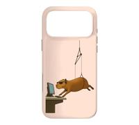 Custodia per iPhone 17 Pro Max LA SPIA CAPYBARA PIÙ FREDDA IN RAGGIA