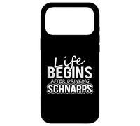 Custodia per iPhone 17 Pro Max La vita del bevitore di grappa inizia dopo aver bevuto grappa