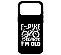 Custodia per iPhone 17 Pro Max La vita è migliore su una bici elettrica perché sono vecchio