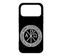 Custodia per iPhone 17 Pro Max Labarum antico simbolo cristiano Rho Chi
