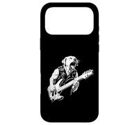 Custodia per iPhone 17 Pro Max Labrador Golden Retriever Dog Metal Punk Rock Chitarra Design