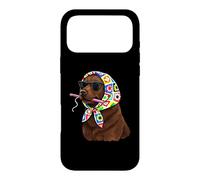 Custodia per iPhone 17 Pro Max Labrador Retriever Dog Granny Square Crochet Yarn Crochet Yarn Crochet