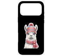 Custodia per iPhone 17 Pro Max Lama bianco con cappello invernale e sciarpa - Stile stagion