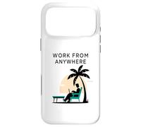 Custodia per iPhone 17 Pro Max Lavora Ovunque Libertà Remota Tema Tropicale