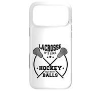 Custodia per iPhone 17 Pro Max LAX Lacrosse Giocatore Hockey Con Palline CAPRA Lacrosse