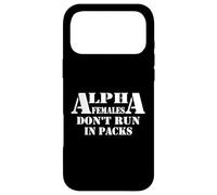 Custodia per iPhone 17 Pro Max Le femmine alfa non corrono nel design dei pacchetti