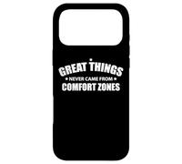 Custodia per iPhone 17 Pro Max Le grandi cose non sono mai venute dalla zona di comfort