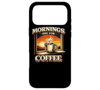 Custodia per iPhone 17 Pro Max Le mattine sono per il caffè Caffeina vintage al tramonto