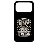 Custodia per iPhone 17 Pro Max Le mie mani possono essere sporche ma i miei soldi sono puliti Mason Tuttofare