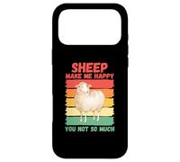 Custodia per iPhone 17 Pro Max Le pecore mi rendono felice non così tanto