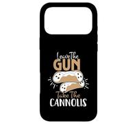 Custodia per iPhone 17 Pro Max Leave the Gun, Take the Cannolis, citazione classica con stile