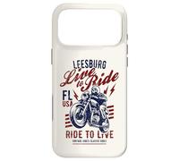 Custodia per iPhone 17 Pro Max Leesburg Florida USA Moto Skull Rider Vintage Design