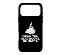 Custodia per iPhone 17 Pro Max Leggi Libri Drink Tea Be Happy