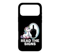 Custodia per iPhone 17 Pro Max Leggi The Signs Shadow Funny Saying Unicorn