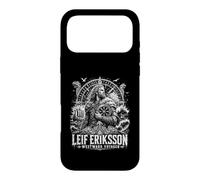 Custodia per iPhone 17 Pro Max Leif Eriksson Westward Voyager, esploratore vichingo norvegese