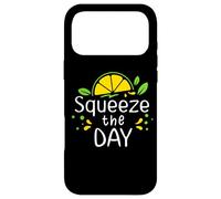 Custodia per iPhone 17 Pro Max Lemon Coffee Squeeze the Day Sign,When Life Gives You Lemons