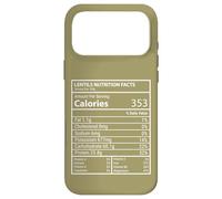 Custodia per iPhone 17 Pro Max Lenticchie Fatti Nutrizionali Pannello Minimal Typography Design