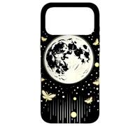 Custodia per iPhone 17 Pro Max Lepidotteri Lunari Artistico Luna e Farfalla Notte Cielo