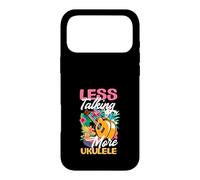 Custodia per iPhone 17 Pro Max Less Talking More Ukulele Divertente Lettore Musicale Hawaiano