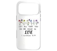 Custodia per iPhone 17 Pro Max Let All That You Do Be Done in Love God 1 Corinthians 16:14