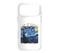 Custodia per iPhone 17 Pro Max Let It Gogh Notte Stellata Pittura Belle Arti Gioco di parole