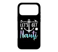 Custodia per iPhone 17 Pro Max Let's Get Nauti Bachelorette Party Funny Bride Mermaid Theme