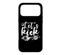 Custodia per iPhone 17 Pro Max Let's Kick It Funny Sports Spot Kick Ball