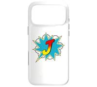 Custodia per iPhone 17 Pro Max Lettera J Supereroe Nome Comico Lettera Retro Costume