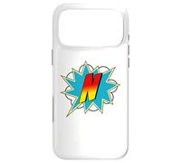 Custodia per iPhone 17 Pro Max Lettera N Supereroe Nome Comico Lettera Retro Costume