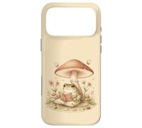 Custodia per iPhone 17 Pro Max Lettura della rana nella foresta sotto i funghi