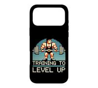 Custodia per iPhone 17 Pro Max Level Up Videogioco Gamer Palestra Allenamento Gaming Fitness Lifting