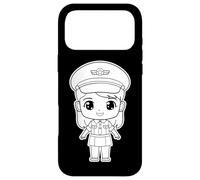 Custodia per iPhone 17 Pro Max Lezioni di volo della ragazza pilota cartone animato